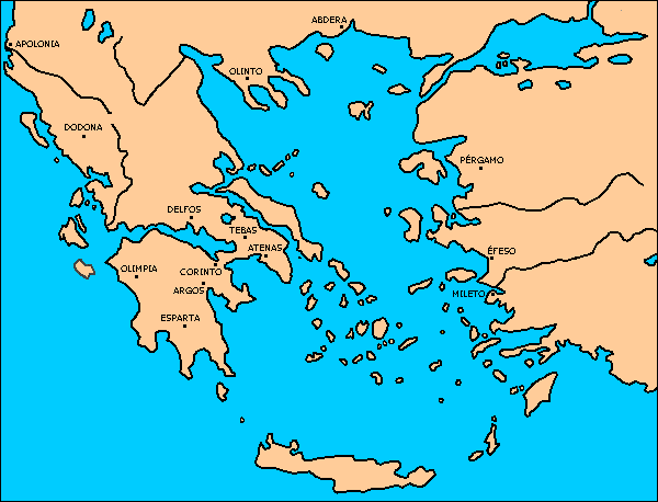 mapa Grecia